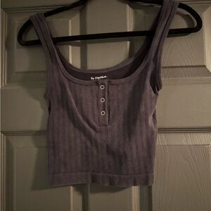Black and White Cropped Tank Tops